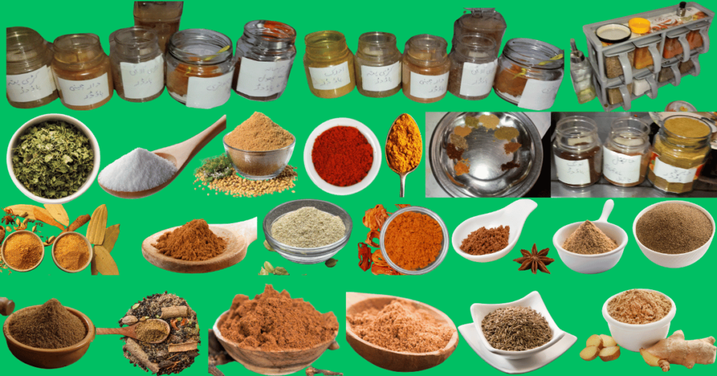 The Masala (Spices) of Kaddu Kiya Recipe